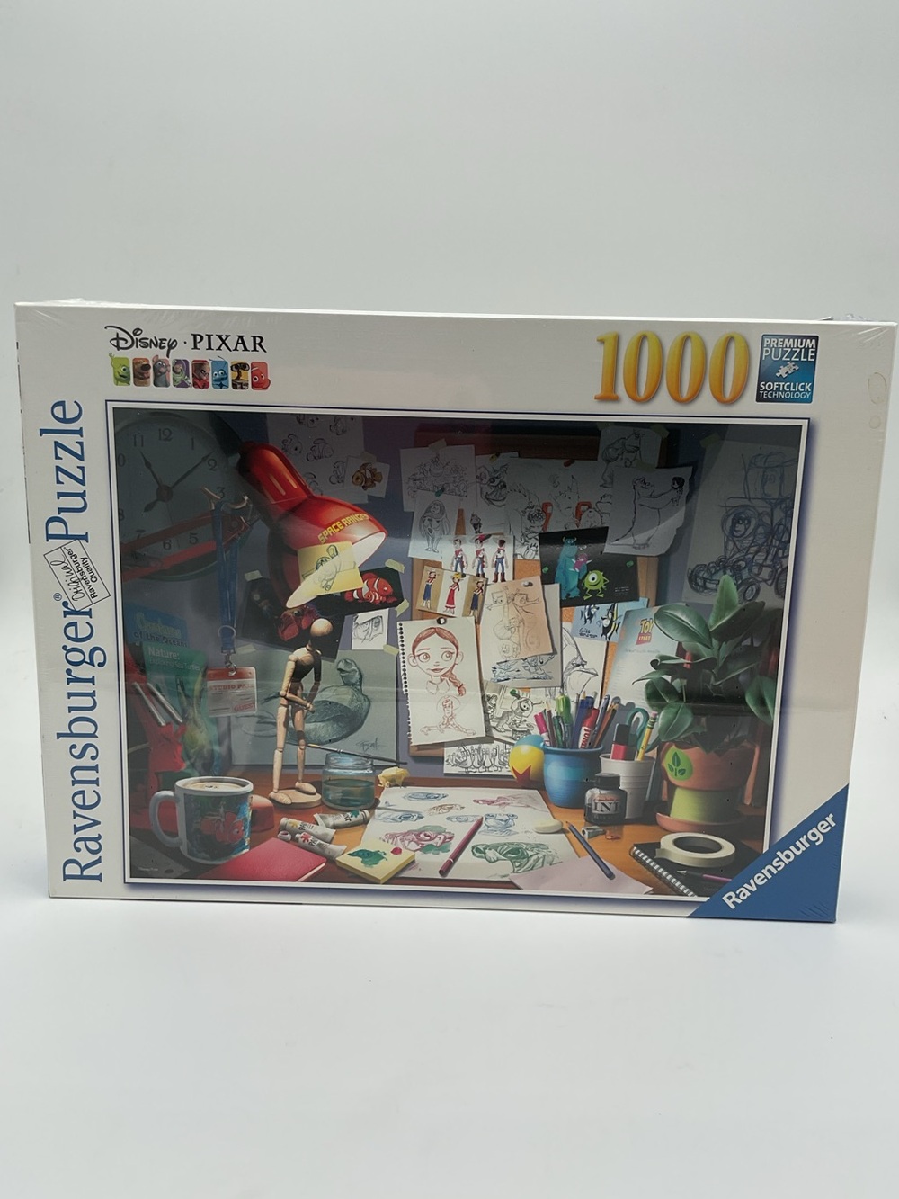 New Sealed Ravensburger Disney·Pixar Puzzle — The artist’s desk